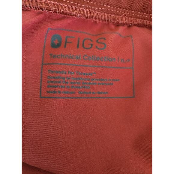 Figs Zamora Jogger scrub pants women XL/P orange zip pocket nurse medical office - Picture 4 of 7